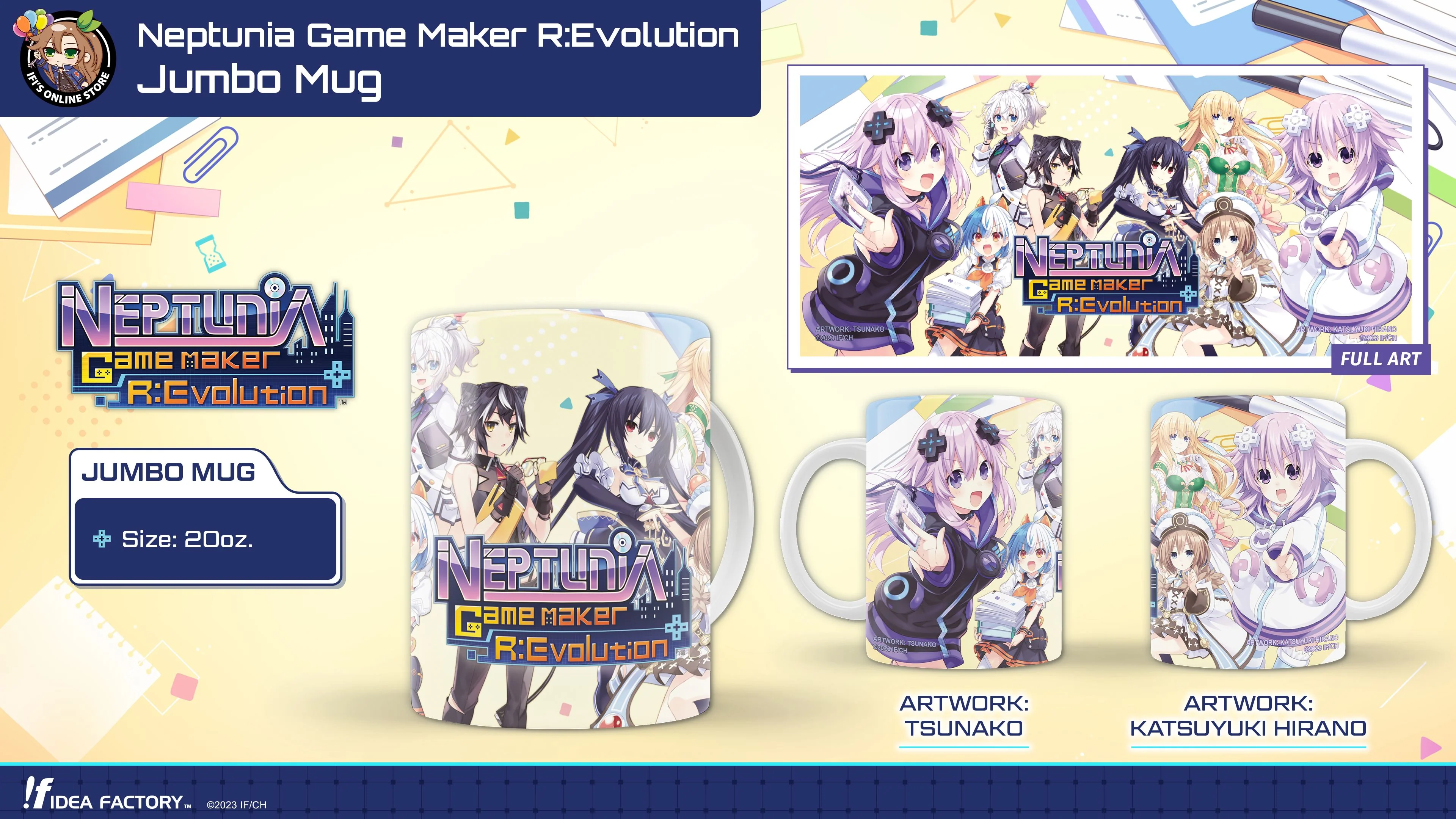 Neptunia Game Maker R:Evolution Jumbo Mug